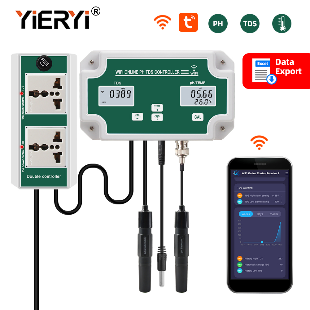 Marine Aquarium Par Meter - Yieryi New WIFI Smart Aquarium PH