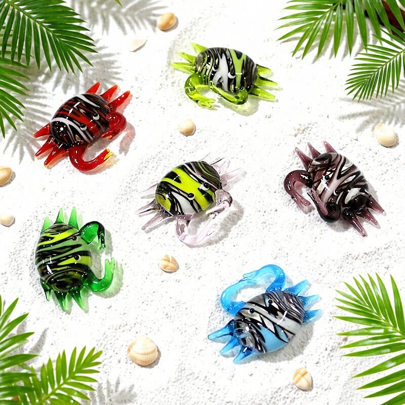 Marine Aquarium & Regional Centre Photos - Handmade Cute Mini Glass Crab Figurine