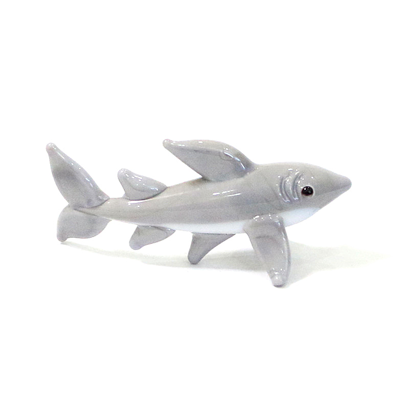 Handmade Mini Glass Shark Figu - Marine Aquarium Design review and price