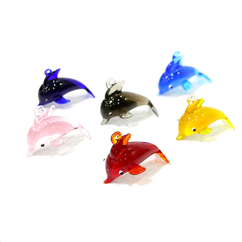 Cute Dolphin Charm Glass Penda - Marine Aquarium Design review and price