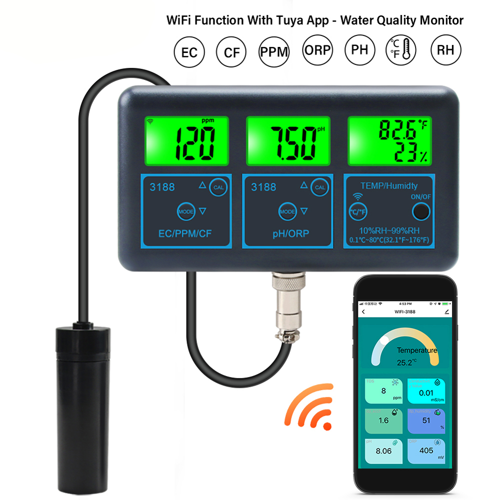 Tuya WiFi 7in1 Water Quality T - Marine Aquarium Par Meter review and price