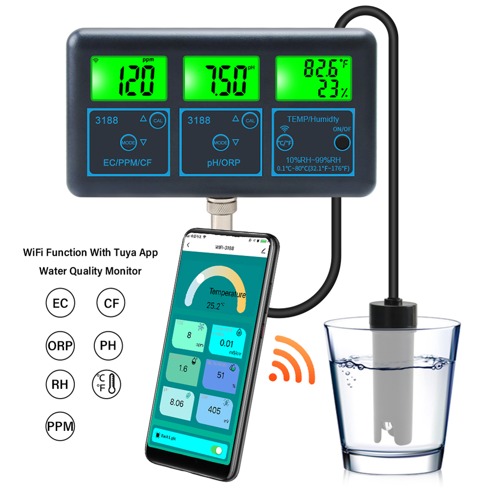 Tuya WiFi 7in1 Water Quality T - Marine Aquarium Par Meter review and price