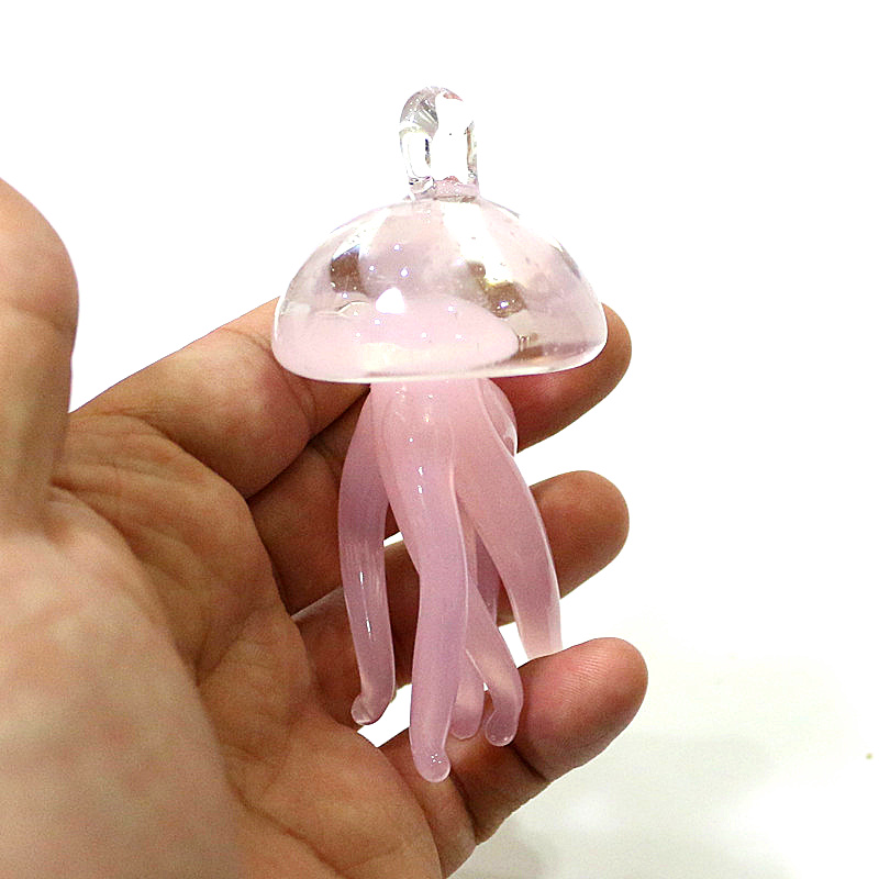 Pink Jellyfish Glass Pendant C - Marine Aquarium & Regional Centre Photos review and price