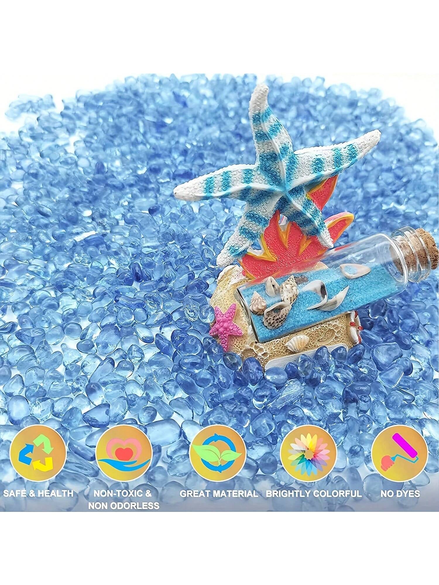 Blue Glass Gravel 3 4mm Aquari - Marine Aquarium Gravel review and price